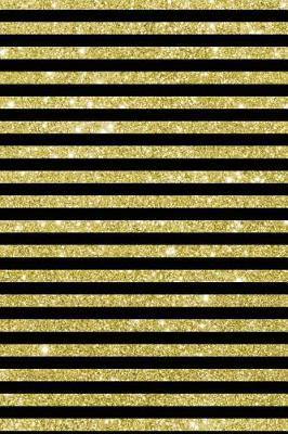 Lizzie Timewarp Notebook (gold and black striped) - Agenda Bookshop