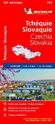 Czech Republic, Slovak Republic - Michelin National Map 731 - Agenda Bookshop