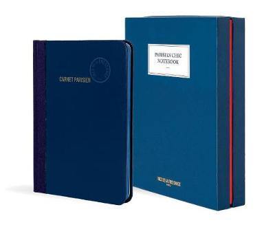 Parisian Chic Notebook (blue, large) - Agenda Bookshop