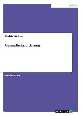 Gesundheitsfoerderung - Agenda Bookshop