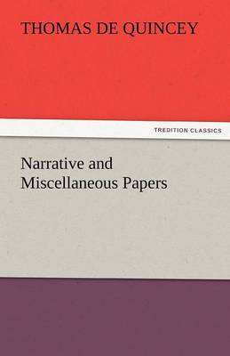 Narrative and Miscellaneous Papers - Agenda Bookshop