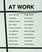 At Work: Studio and Production as a Theme of Art Today - Agenda Bookshop