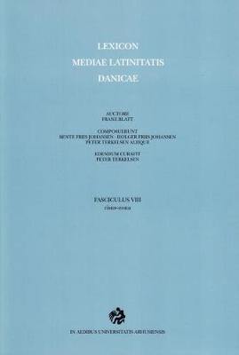 Lexicon Mediae Latinitatis Danicae: 8 -- risus-zona - Agenda Bookshop