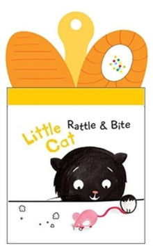 RATTLE & TEETHER BOOK: LITTLE CAT - Agenda Bookshop