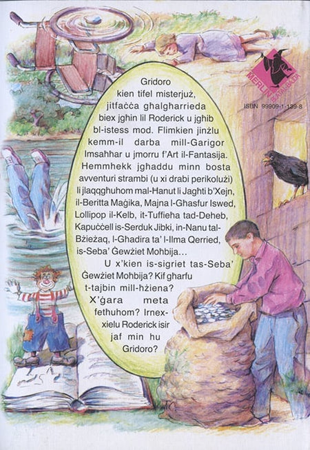 L-Avventuri ta’ Roderick u Gridoro back cover