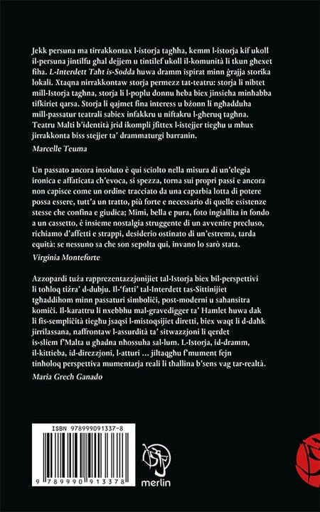 L-Interdett Taħt is-Sodda back cover