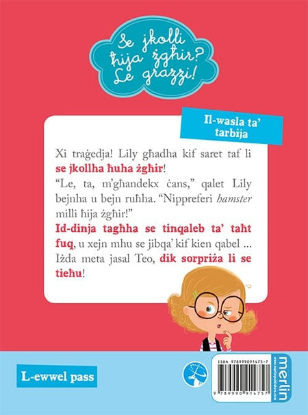Se jkolli ħija żgħir? Le grazzi! (Livell 1) back cover