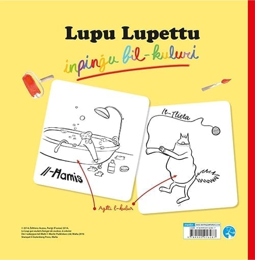 Lupu Lupettu Inpinġu bil-Kuluri - Agenda Bookshop