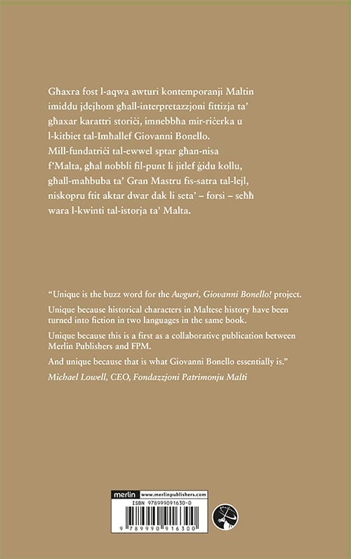 Awguri, Giovanni Bonello! back cover