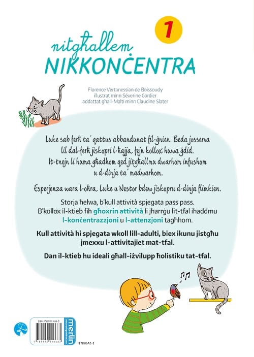 Nitgħallem Nikkonċentra 1 back cover