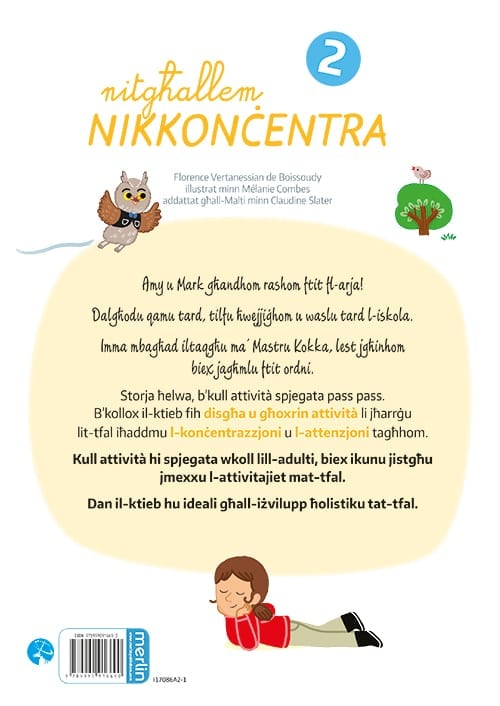 Nitgħallem Nikkonċentra 2 back cover