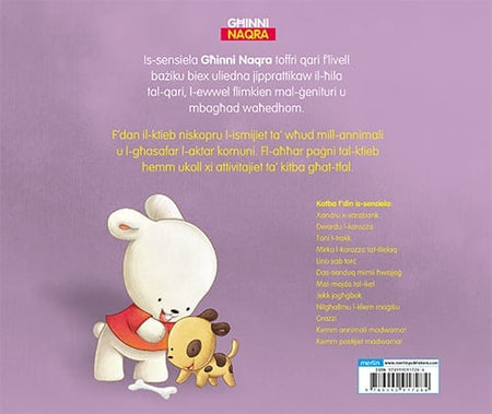 Kemm annimali madwarna! (Għinni Naqra) back cover