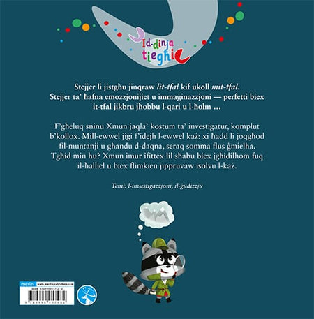 Xmun ir-rakun jagħmilha tal-investigatur back cover