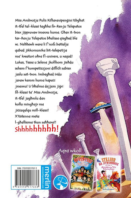 Qabża f’Dinja Oħra mill-Klassi ta’ Miss Ambrożja Pulis Kiftaranipenġini back cover