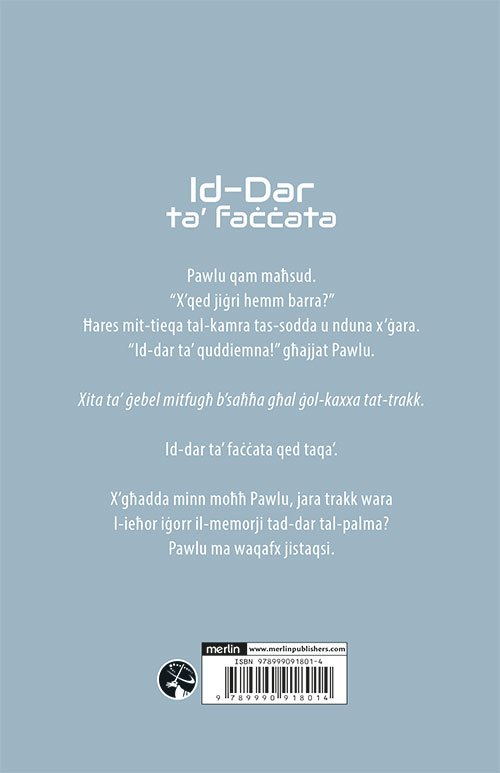 Id-dar ta’ faċċata back cover