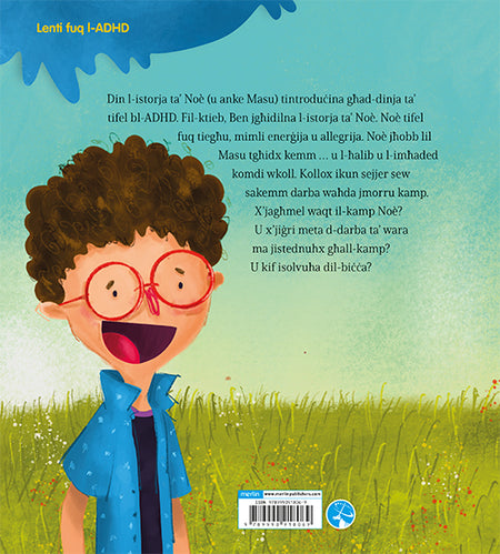 Noè u l-iskojjattlu bla kwiet: Lenti fuq l-ADHD back cover