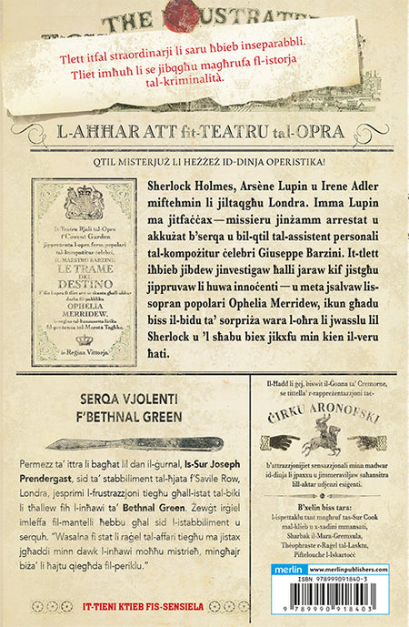 Sherlock, Lupin u Jien: L-Aħħar Att fit-Teatru tal-Opra (2) back cover