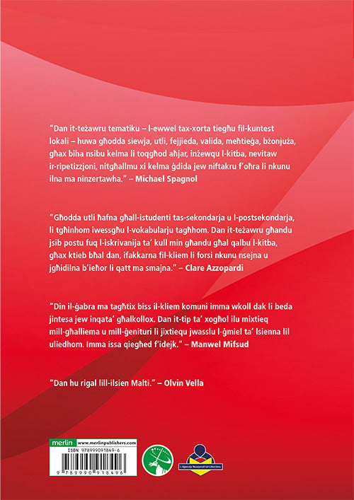 Kelma għal Kelma: Teżawru Tematiku Malti back cover
