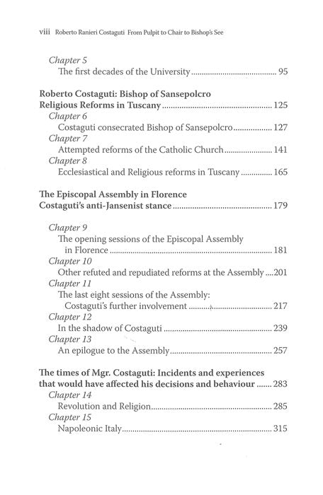 Roberto Ranieri Costaguti  From Pulpit to Chair to Bishop's See - Agenda Bookshop