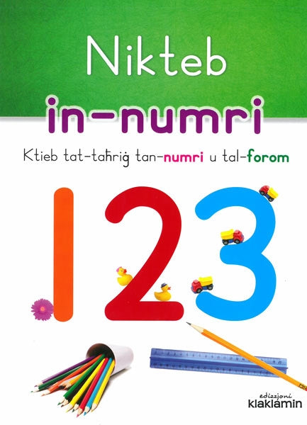 Nikteb in-numri - Ktieb tat-taħriġ tan-numri u tal-forom - Agenda Bookshop