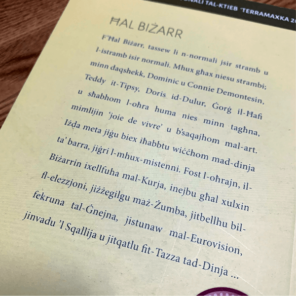 Ħal Biżarr - Agenda Bookshop