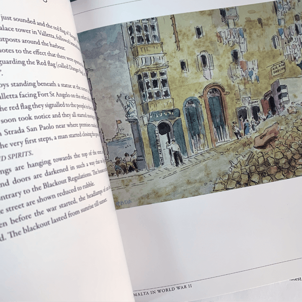 Malta in World War II (Wartime Drawings by Alf Gerada) - Agenda Bookshop