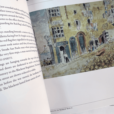 Malta in World War II (Wartime Drawings by Alf Gerada) - Agenda Bookshop