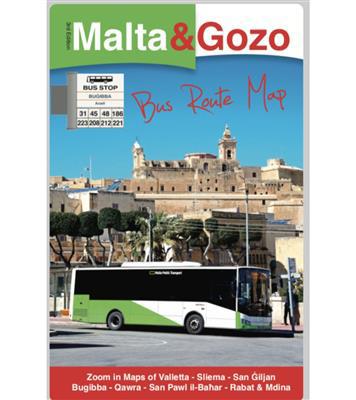 MALTA & GOZO BY BUS - MAP - Agenda Bookshop