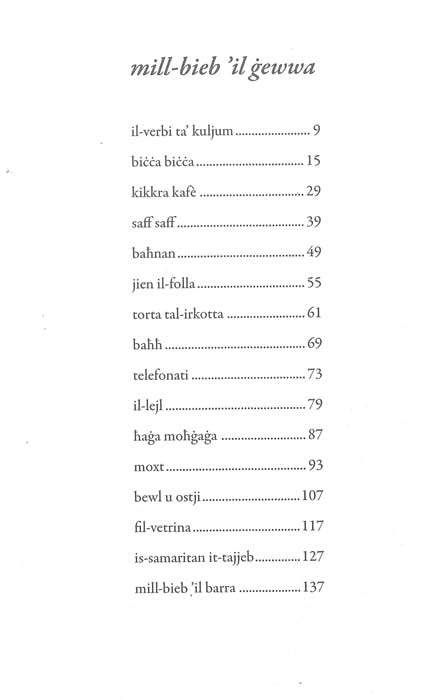 mill-bieb ‘il ġewwa - Agenda Bookshop