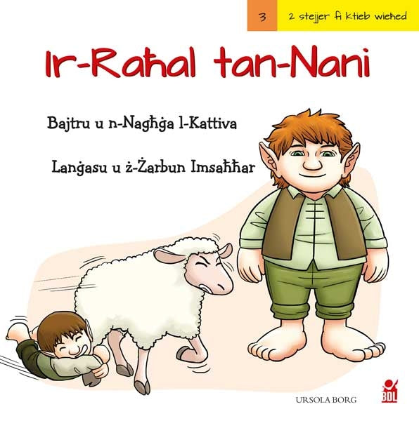 Ir-Raħal tan-Nani 3 Bajtru u n-Naghga l-KattivaLangasu u z-Zarbun Imsahhar - Agenda Bookshop
