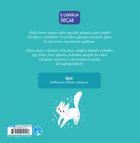 Akiko: Qattus unikornu b’missjoni - Agenda Bookshop