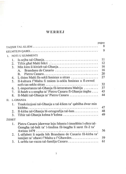 L-Għanja Ta’ Pietru Caxaru poeżija bil-malti medjevali - Agenda Bookshop