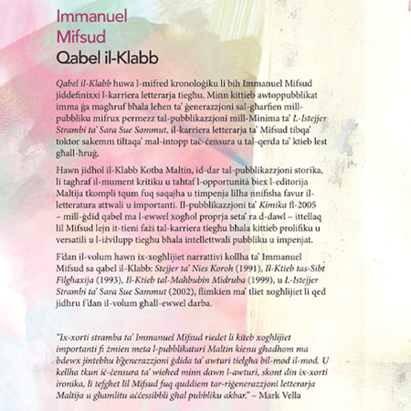 Qabel il-Klabb - Agenda Bookshop