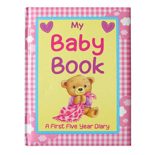 Pink Baby Record Book Baby Keepsake Diary Birth to 5 Yrs - Agenda Bookshop