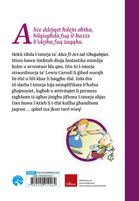 Alice fl-Art tal-Għeġubijiet - Agenda Bookshop