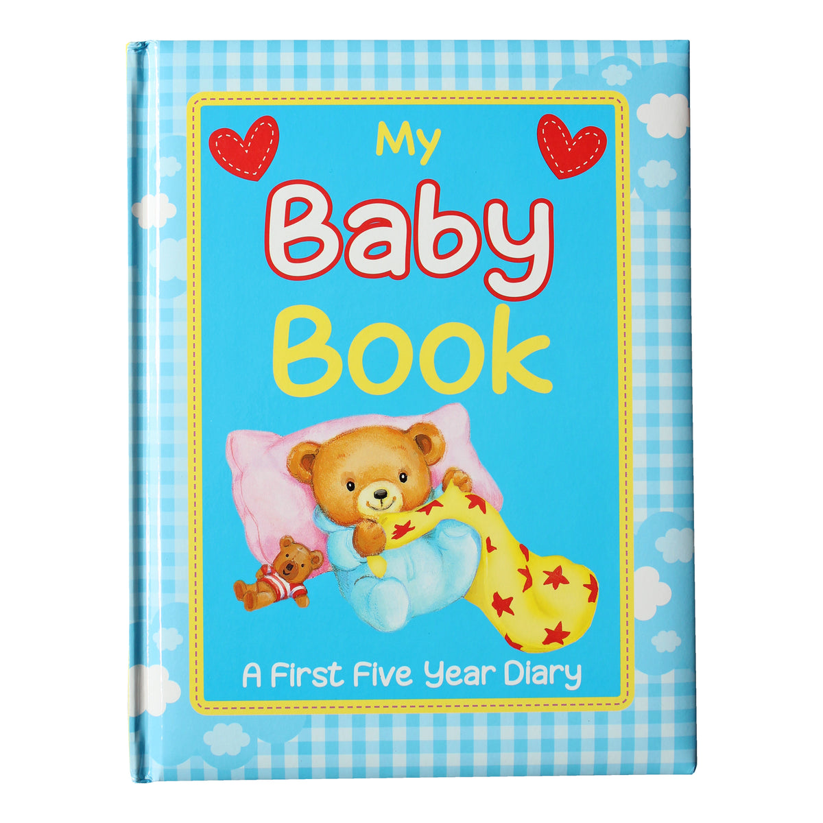 Blue Baby Record Book Baby Keepsake Diary Birth to 5 Yrs - Agenda Bookshop