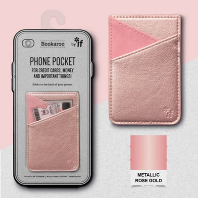 Bookaroo Phone Pocket - ROSE GOLD - Agenda Bookshop