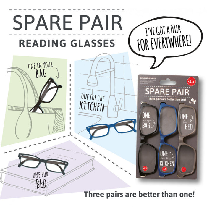 Spare Pair - Reading Glasses 1.5 - Agenda Bookshop