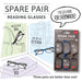 Spare Pair - Reading Glasses 2.5 - Agenda Bookshop