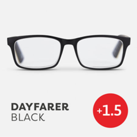 Easy Readers Reading Glasses -  Black +1.5 - Readers - Agenda Bookshop