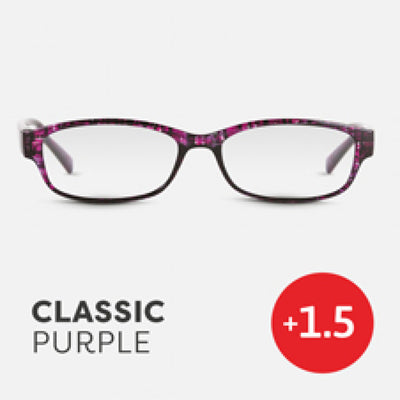 Easy Readers Reading Glasses - Classic Purple  +1.5 - Readers - Agenda Bookshop