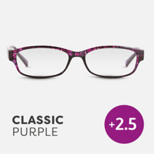 Easy Readers Reading Glasses - Classic Purple  +2.5 - Readers - Agenda Bookshop