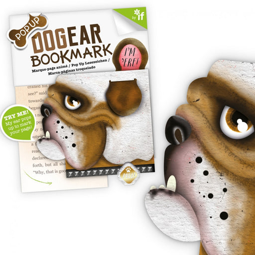 Dog Ear Pop Up Bookmark - Bulldog - Agenda Bookshop