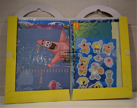 SPONGE BOB SQUARE PANTS CREATIVE ACTIVITY CARRY PACK STICKER POSTER HEIGHT CHART - Agenda Bookshop