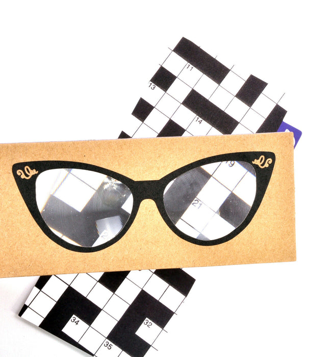 The Really Useful Magnifying Bookmark - Cat Eye Glasses - Agenda Bookshop