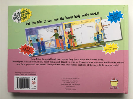 A Magic Skeleton book: The Human Body Pull The Tabs Yo See How The Body Works - Agenda Bookshop