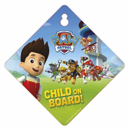 Paw Patrol 'Child on Board!' Car Window Sign Blue Child Baby on Board Sign - Agenda Bookshop